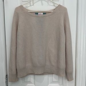 Pink Pineapple women’s cashmere bee sweater size med